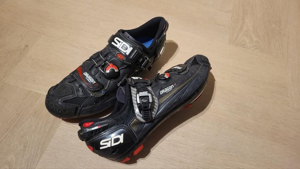 Sidi Dragon 3 carbon 46 + SPD MTB / Gravel schoenen, Verzenden, Overige maten