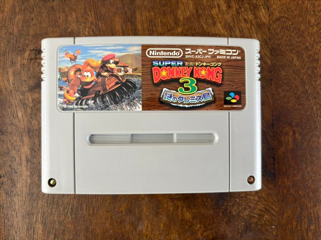 Super Donkey Kong Country 3 SNES Super Nintendo SFC NTSC, 1 speler, Ophalen of Verzenden, Zo goed als nieuw, Vanaf 3 jaar