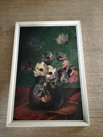 Schilderij met bloemen in vaas, Ophalen of Verzenden