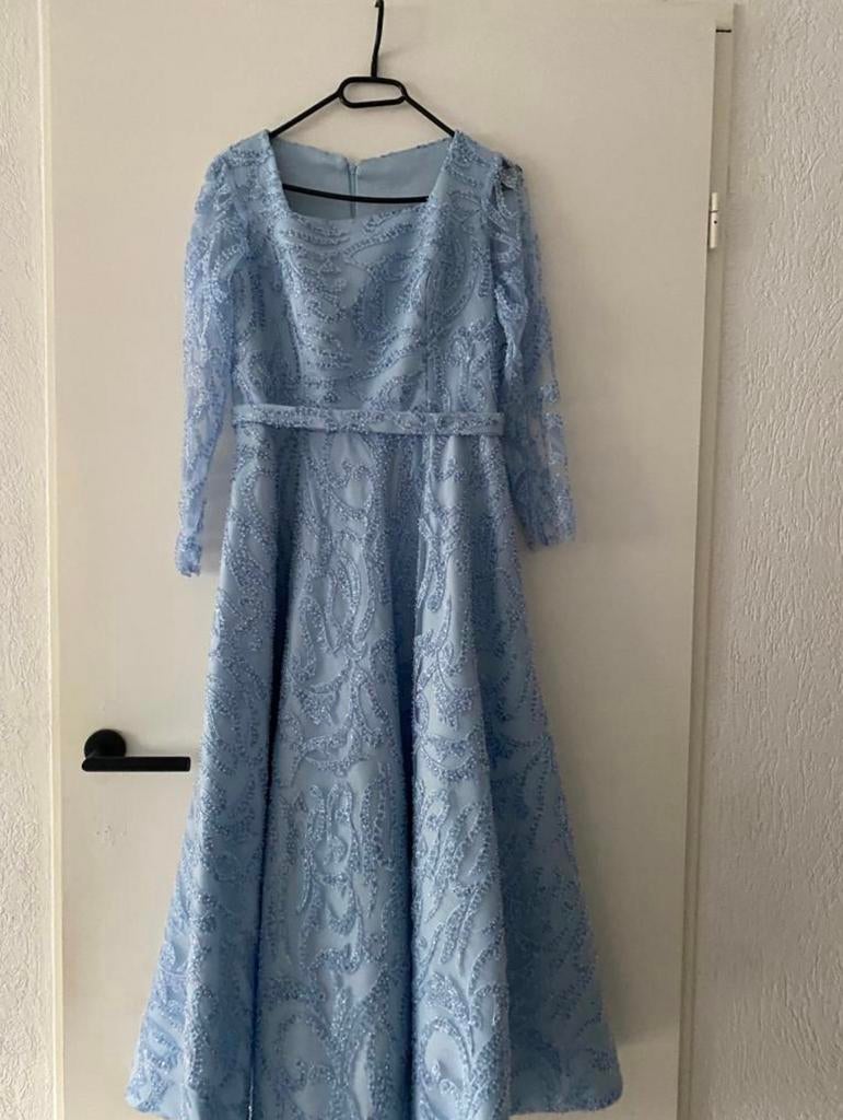 Gala jurk ( Abiye, Galajurk, Blauw, Nieuw, Ophalen of Verzenden
