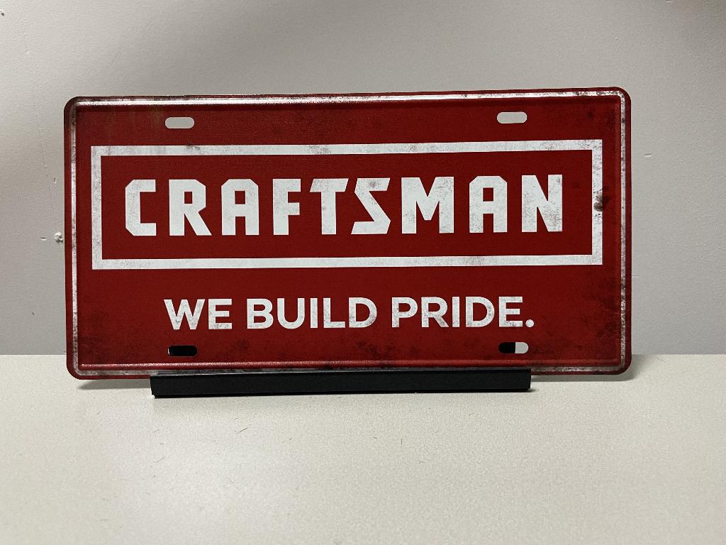 Craftsman , we build pride metalen reclamebord / (Old Look), Www.pand50.nl, Reclamebord, Nieuw, Ophalen of Verzenden
