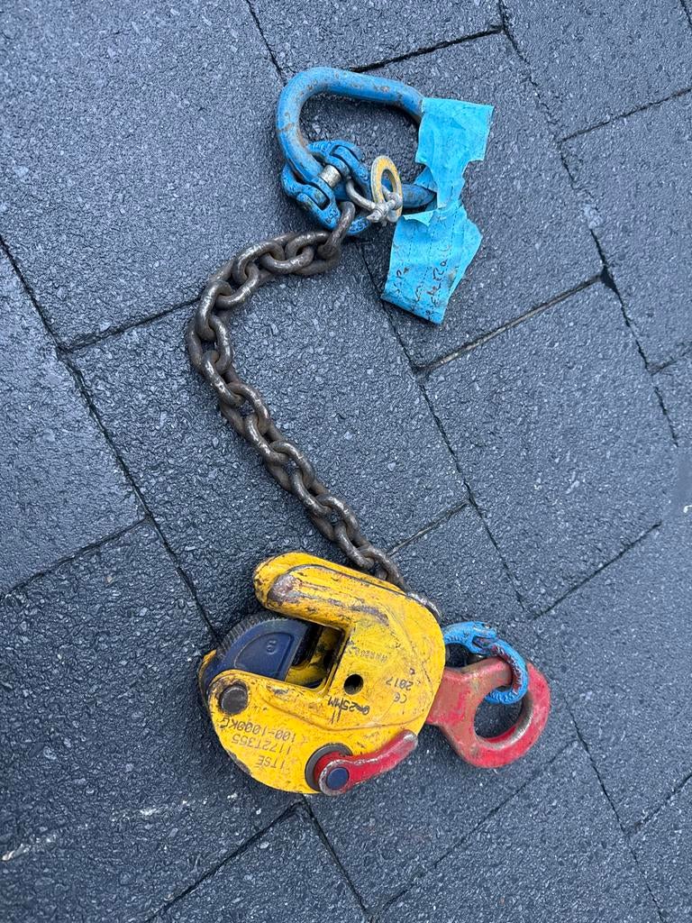 Hijsklem met ketting - 100-1000KG, Ophalen of Verzenden, Gebruikt
