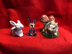 Konijn Konijnen Beeldje x3 (met Paddenstoel) Als Nieuw, Ophalen of Verzenden, Zo goed als nieuw, Dier