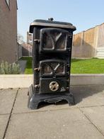 Delta Houtkachel met Rookkanaal - 40x35x70 cm, Ophalen, Gebruikt, Houtkachel, Vrijstaand