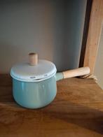 IKEA Kastrull Sauspan - Lichtgroen met Houten Handvat, Ophalen of Verzenden, Zo goed als nieuw, Overige materialen, Kookpan of Snelkookpan