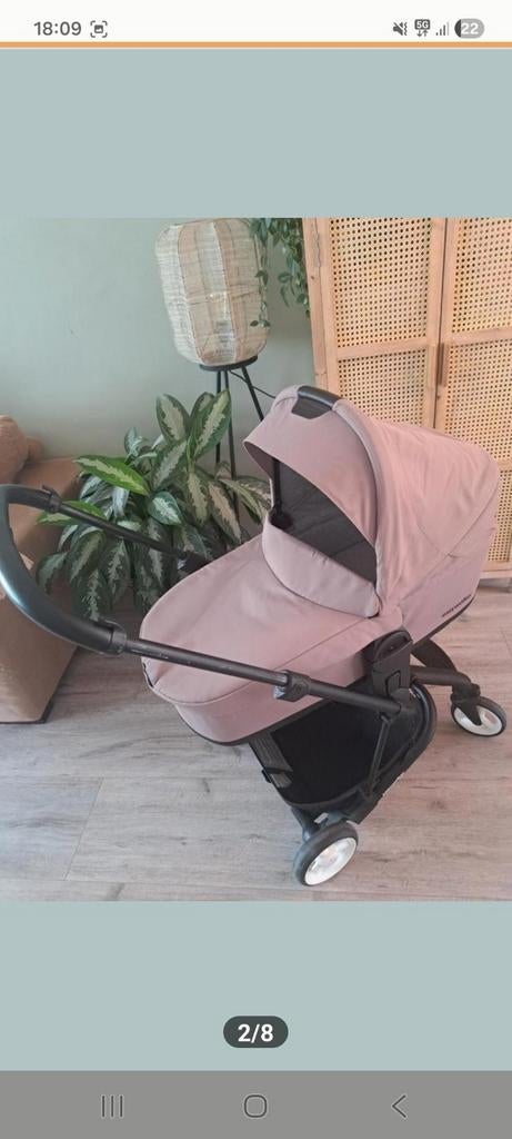 Easywalker kinderwagen met reiswieg, Gebruikt, Combiwagen, Verstelbare duwstang, Ophalen