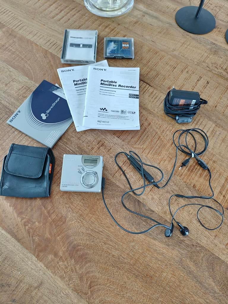 Sony Net MD Walkman MZ-N510 Minidisc Recorder Compleet, Audio, Tv en Foto, Ophalen of Verzenden