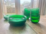 Vintage Arcoroc France Sierra groen - 16 delige set, Huis en Inrichting, Keuken | Servies, Ophalen, Gebruikt, Glas, Overige stijlen