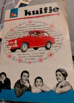 Vintage Kuifje stripboek,maandblad kuifje wedstrijd fiat 850, Gelezen, Eén stripboek, Ophalen of Verzenden, Hergé