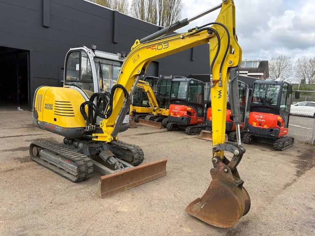Wacker Neuson 3503RD Minigraver TOP MACHINE!!!, Ophalen, Graafmachine