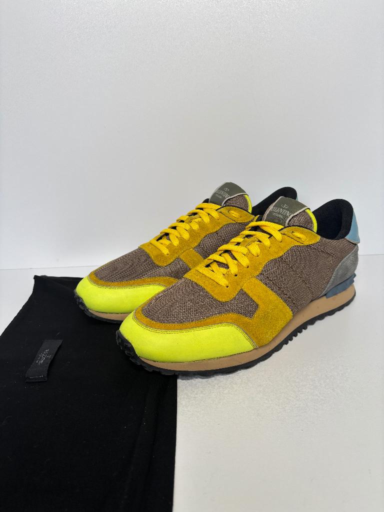 VALENTINO Rockrunner geel neon HEREN sneakers Maat 44, Overige kleuren, Valentino, Ophalen of Verzenden, Sneakers of Gympen