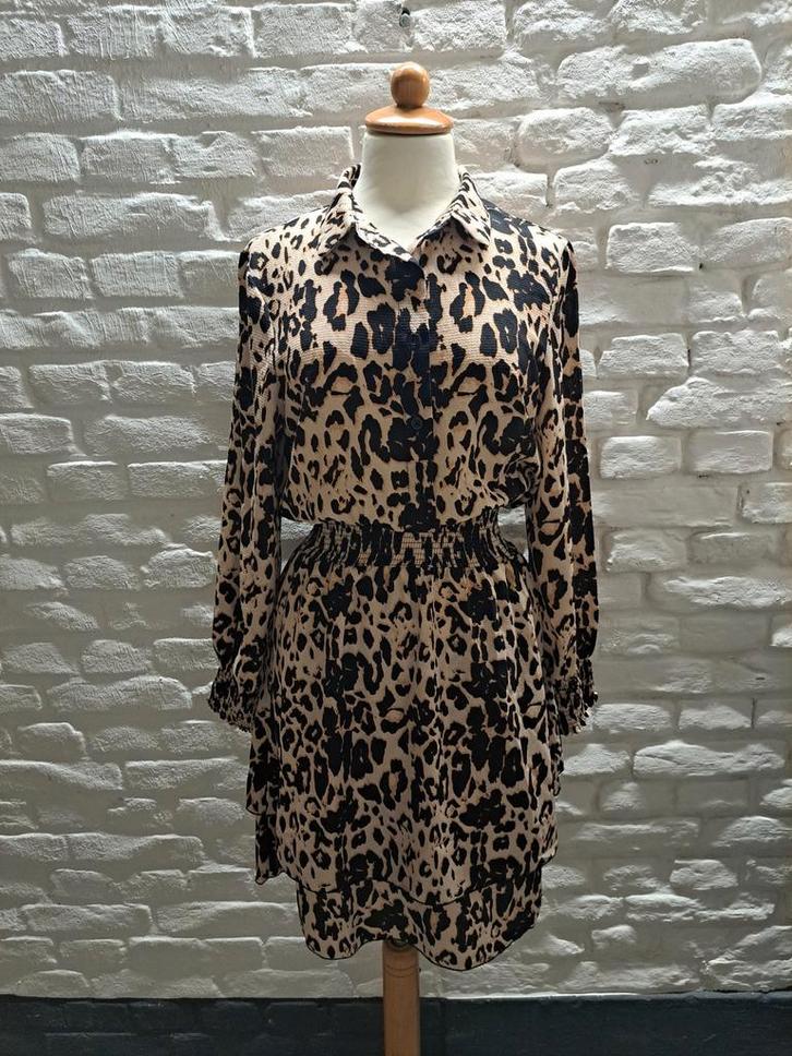 Perla Nera Jurk - Maat 38, Kleding | Dames, Jurken, Zo goed als nieuw, Maat 38/40 (M), Beige, Knielengte, Verzenden