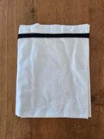 Wieglaken wit met zwarte bies 100% katoen, Ophalen of Verzenden, Zo goed als nieuw, Wieg