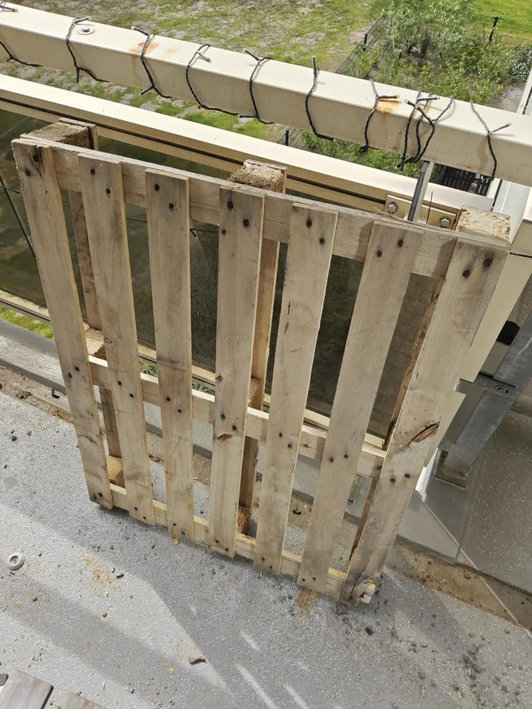 Gratis Houten pallet, Ophalen