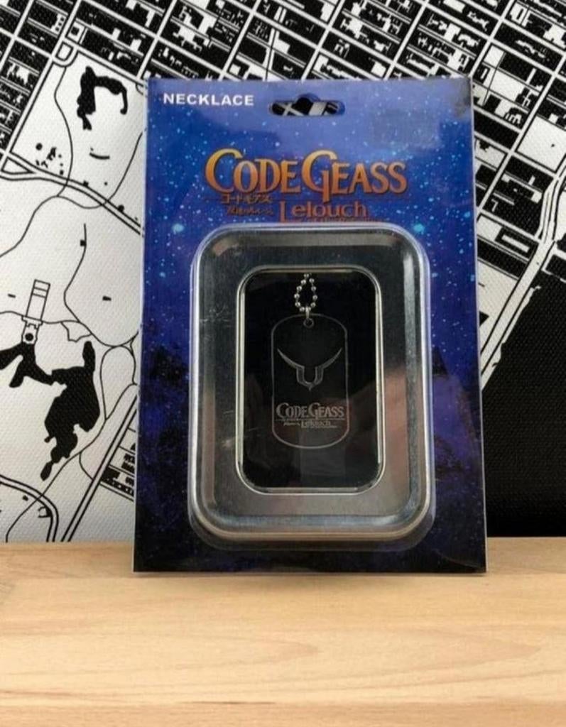 Code Geass Lelouch vi Britannia Ketting Bandai Dog tag staal, Ophalen of Verzenden, Gebruikt, Tv, Kleding
