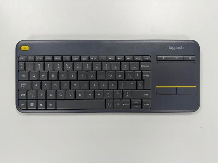 Logitech K400+ Draadloos Toetsenbord met Touchpad, Computers en Software, Toetsenborden, Gebruikt, Qwerty, Draadloos, Toetsenbord en muis-set