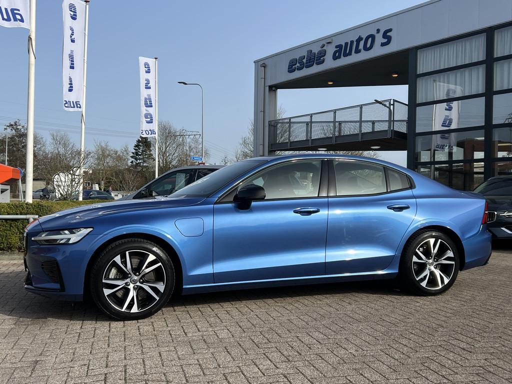 Volvo S60 2.0 T6 Recharge AWD R-Design Navigatie Trekhaak El, Automaat, Gebruikt, 4 cilinders, Blauw
