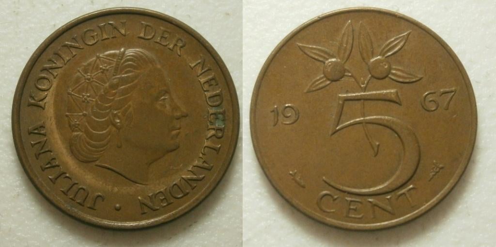PD02588 Juliana 5 cent 1967, Ophalen of Verzenden, Koningin Juliana, 5 cent, Losse munt