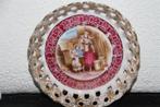 barok schaaltje / bordje met Anjou rand, Ophalen of Verzenden