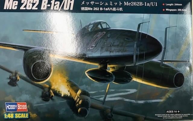 Coelianmodels, Hobby Boss, 80379, Me-262 B-1a, 1/48, € 24,-, Overige merken, Nieuw, Ophalen of Verzenden, Groter dan 1:72