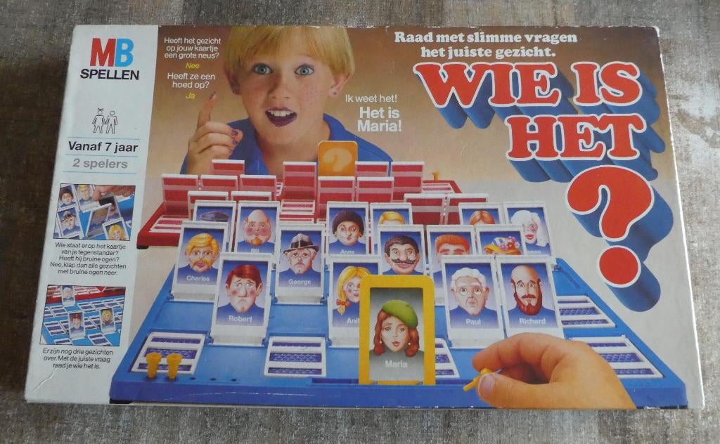 Wie is het MB spel lange doos vanaf 7 jaar., Een of twee spelers, Ophalen of Verzenden, Gebruikt, MB Spellen