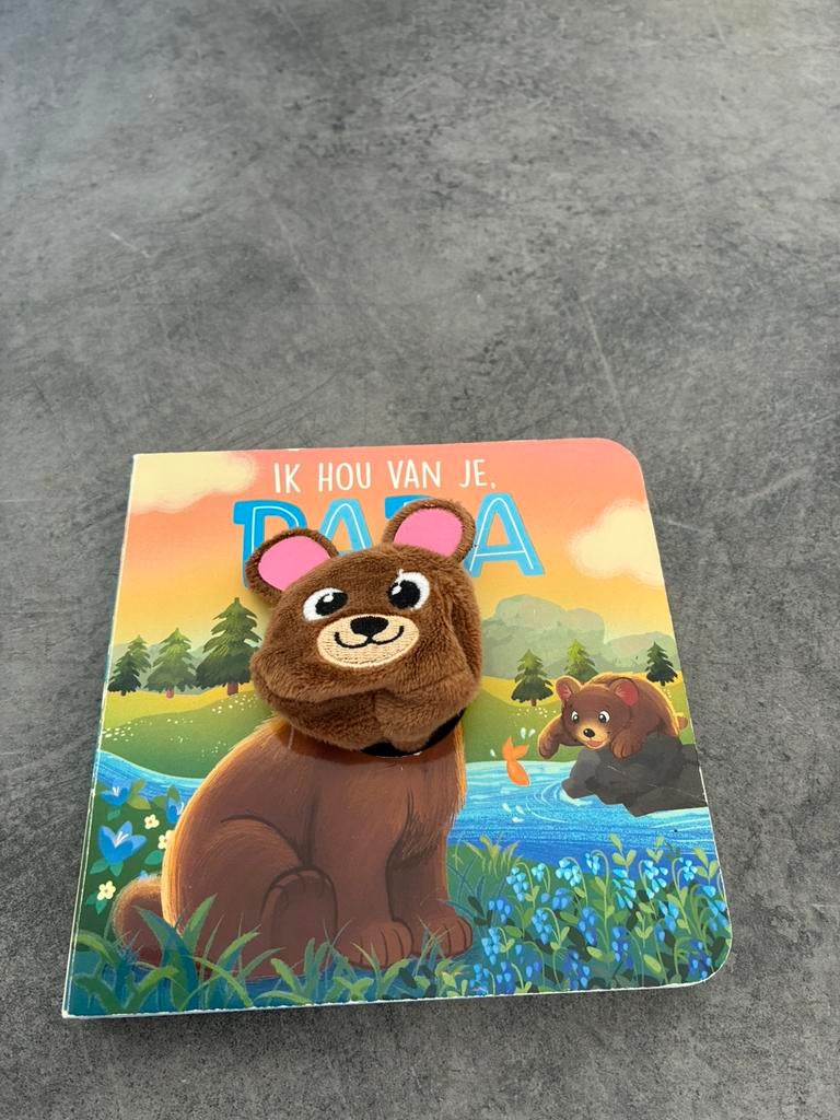 Ik hou van Papa. Blokboekje met vingerpop, Boeken, Kinderboeken | Baby's en Peuters, Ophalen of Verzenden, Zo goed als nieuw