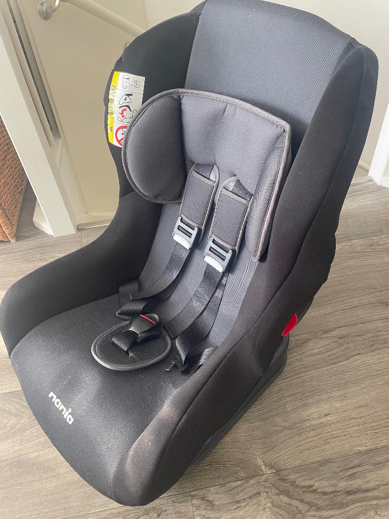 Autostoel Nania ECO Maxim SP Black, Autogordel, 0 t/m 18 kg, Zo goed als nieuw, Slaapstand