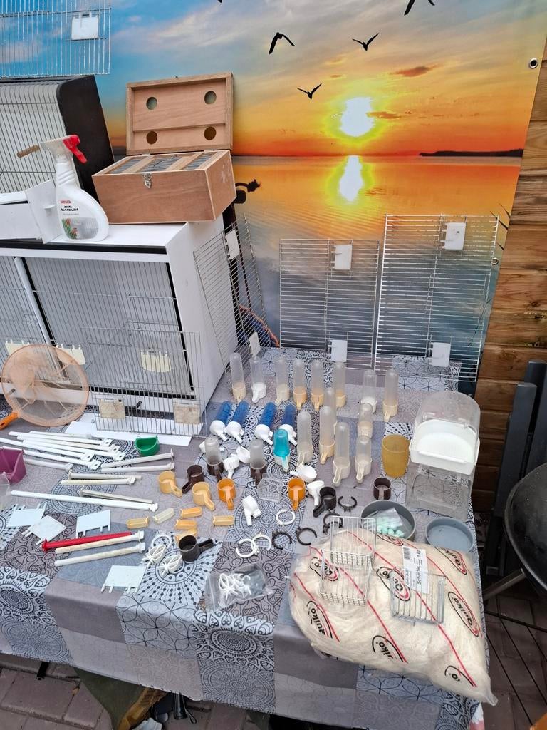 Kweekkooi kweekmateriaal en voor volière., Ophalen