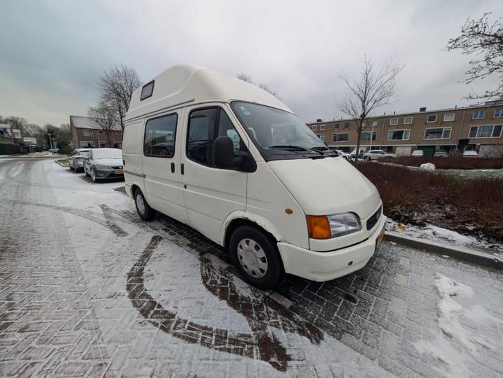 Camperbus Ford 2000 Wit, Auto's, Ford, Particulier, Transit, Diesel, Euro 2, Overige carrosserieën, Handgeschakeld, Geïmporteerd