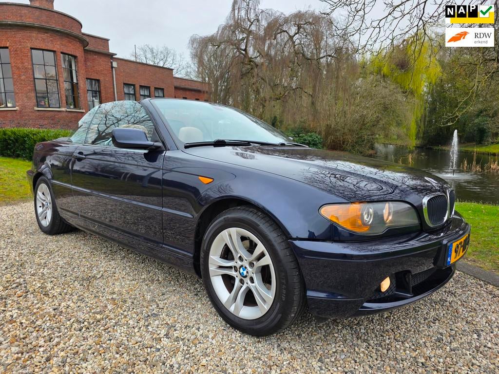 BMW 3-serie Cabrio 318Ci Executive LEER/airco/CRUISE, Auto's, BMW, 13 km/l, Achterwielaandrijving, 680 kg, Cabriolet