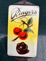 Oud emaille reclamebord van Ringers, Verzamelen, Ophalen of Verzenden, Gebruikt, Reclamebord