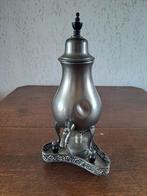 Antieke tinnen kan met deukje, fabrikant Tiel, Ophalen of Verzenden