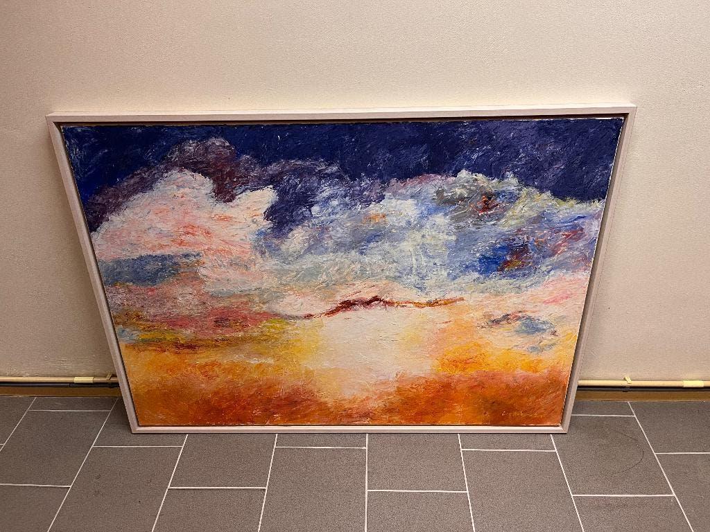 Olieverf schilderij, Lieferink, 2016, Ophalen, ;, Gebruikt, Oorspronkelijke maker