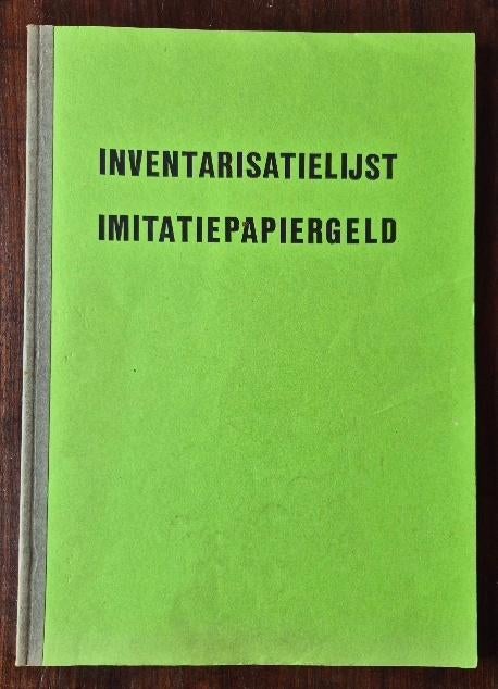 Inventaristielijst imitatiepapiergeld  - M. van der Ven, Postzegels en Munten, Bankbiljetten | Nederland, Ophalen, 10 gulden, Setje