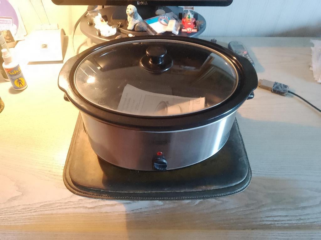 Quigg Slowcooker BS23-80, Witgoed en Apparatuur, Slowcookers, Ophalen of Verzenden, Gebruikt