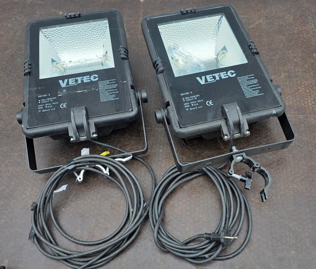 Vetec 150W Gasontladings Floodlight, Doe-het-zelf en Verbouw, Bouwverlichting, Ophalen of Verzenden, Gebruikt, 50 tot 200 watt