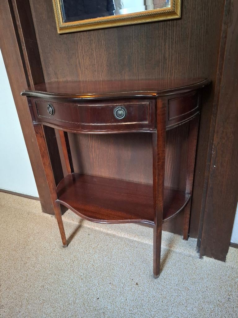 Wandtafeltje mahoniehout, Ophalen, Klassiek, 50 tot 100 cm, Zo goed als nieuw