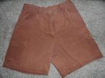 Korte, bruine katoenen broek, maat 42, Kleding | Dames, Broeken en Pantalons, Maat 42/44 (L), Ophalen of Verzenden, Gedragen, Bruin