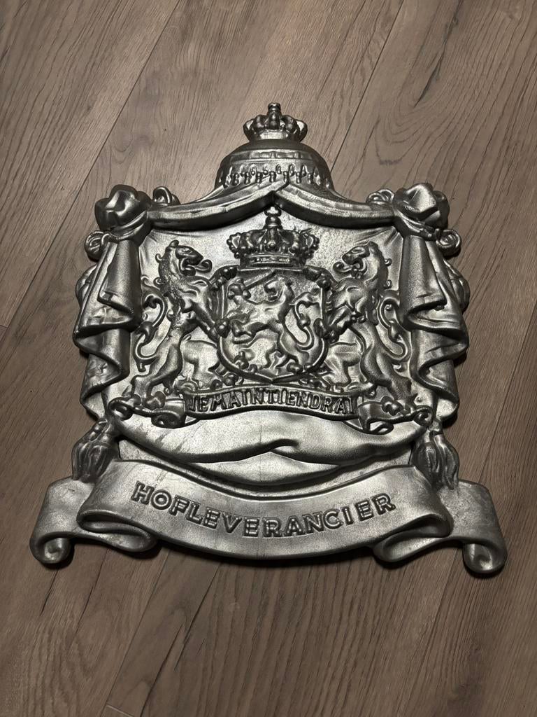 Mooi aluminium bord hofleverancier 40x50 cm, Verzamelen, Merken en Reclamevoorwerpen, Ophalen of Verzenden, Zo goed als nieuw