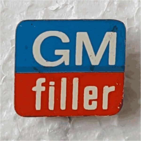 SP0071 Speldje GM Filler, Verzamelen, Speldjes, Pins en Buttons, Ophalen of Verzenden, Gebruikt, Overige onderwerpen
