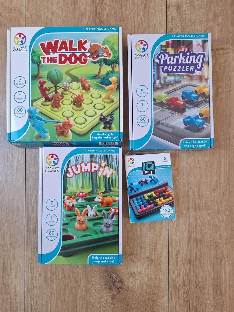 SmartGames Puzzelspellen Collectie (4 stuks), Ophalen of Verzenden, Zo goed als nieuw, Rubik's of 3D-puzzel
