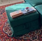 Zgan groen fluwelen hoes hocker Ektorp Ikea, Verzenden, 75 tot 100 cm, Zo goed als nieuw, Stof