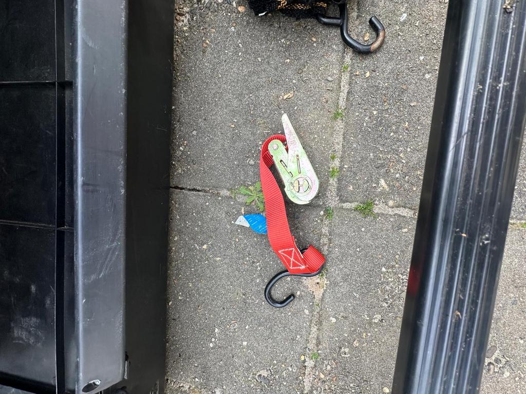Dakkoffer met spanbanden, Ophalen of Verzenden, Gebruikt