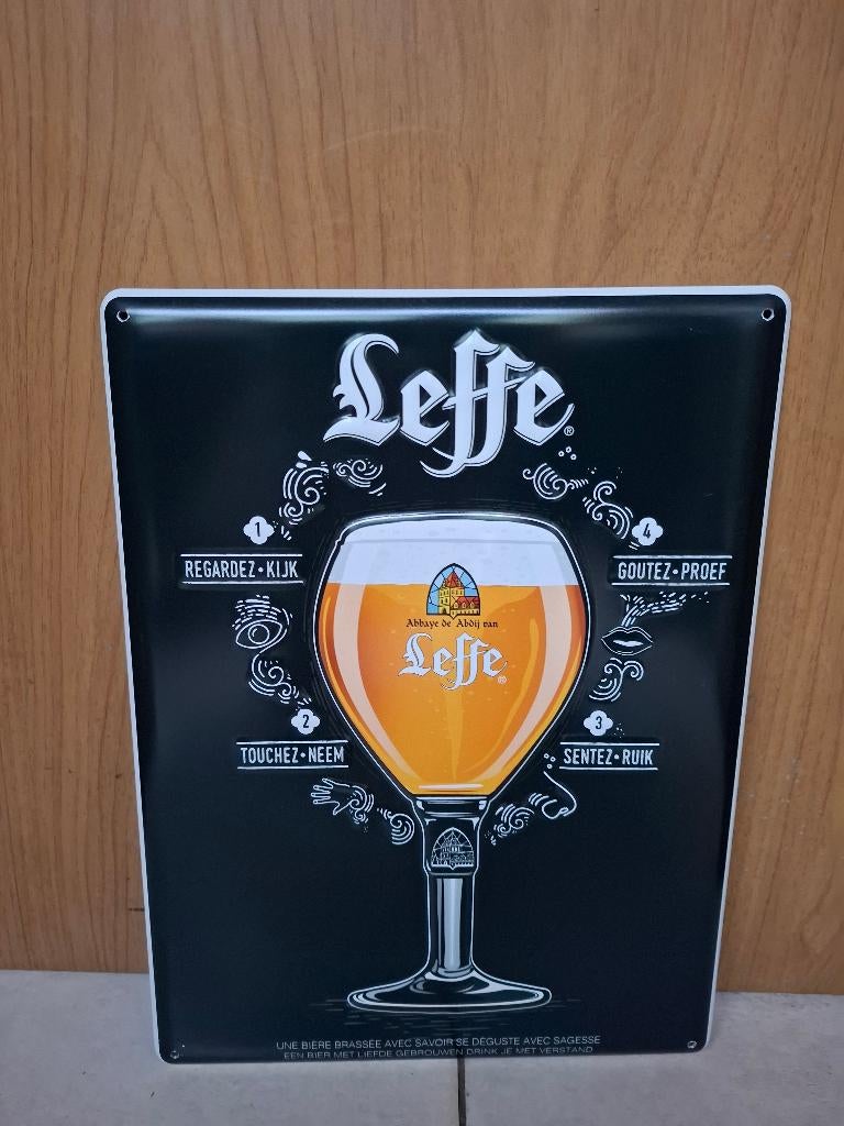 Reclamebord Leffe, Verzamelen, Biermerken, Nieuw, Reclamebord, Plaat of Schild, Leffe, Ophalen of Verzenden