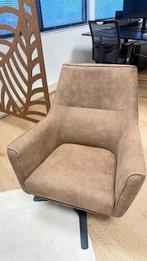 Fauteuil, leer, draaibaar **NIEUWSTAAT**, Huis en Inrichting, Fauteuils, Ophalen, Minder dan 75 cm, Zo goed als nieuw, Leer