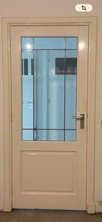 Karakteristieke binnendeuren met glas in lood, Doe-het-zelf en Verbouw, Deuren en Horren, Ophalen, Gebruikt, 80 tot 100 cm, Binnendeur