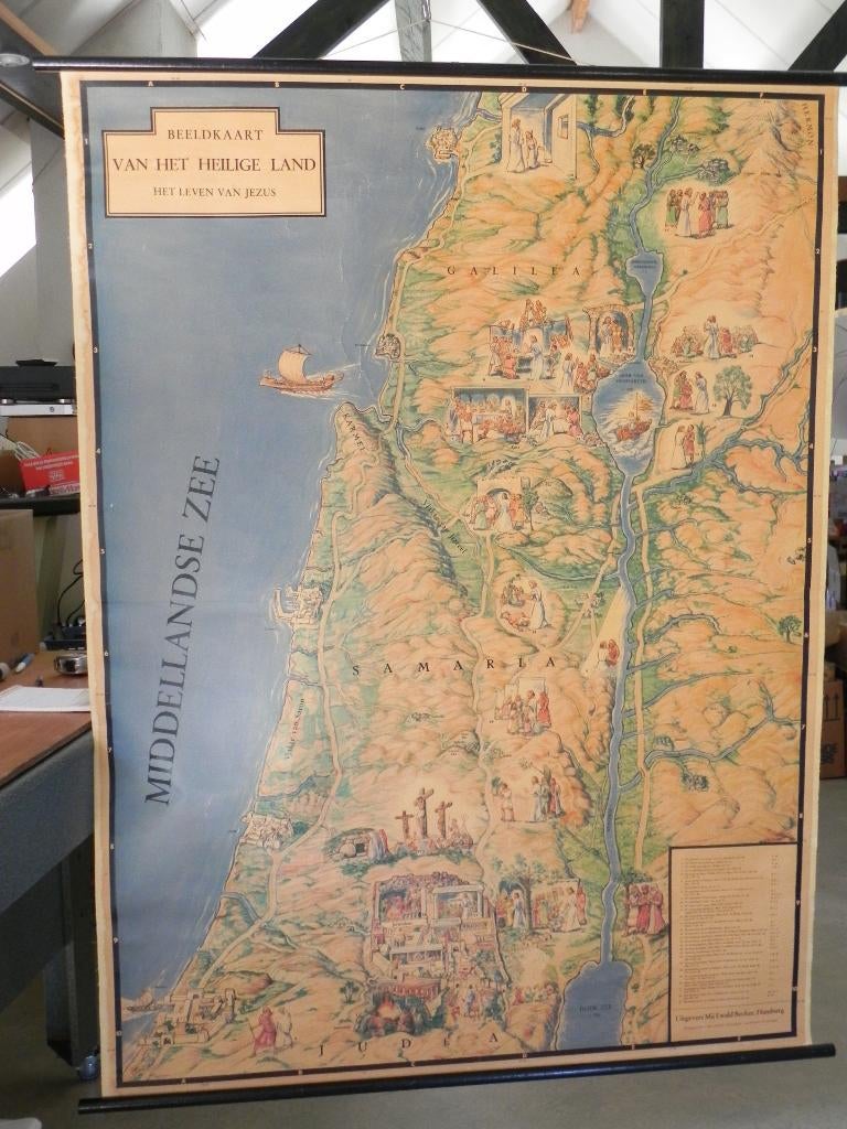 Beeldplaat van het heilige land Het leven van Jezus, Ophalen of Verzenden, Overige thema's