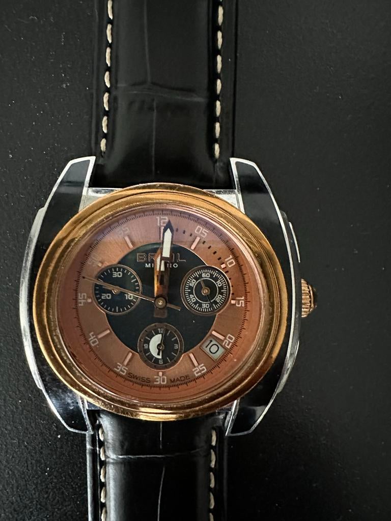 Breil Milano BW0384 Heren Horloge, Overige merken, Leer, Staal, Polshorloge