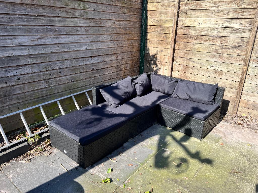 Loungeset, Tuin en Terras, Tuinsets en Loungesets, Ophalen, Overige materialen, Gebruikt, Bank