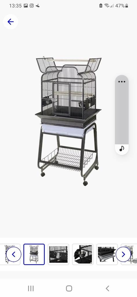 Papegaaienkooi, Dieren en Toebehoren, Vogels | Hokken en Kooien, Ophalen, Metaal, Vogelkooi